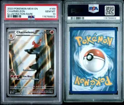 Pokemon TCG Charmeleon Scarlet Violet-151 Illustration Rare Card 169/165 PSA 10 - Image 3