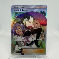 2019 Jesse And James Pokemon TCG Full Art Trainer Card 68/68 Hidden Fates NM - Image 1