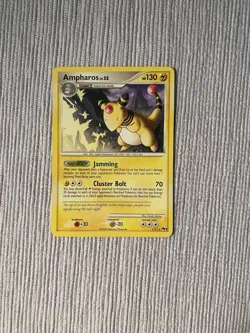 Pokemon TCG Ampharos Non-Holo Rare Card 1/17 Pop Series 7 LP - Image 1