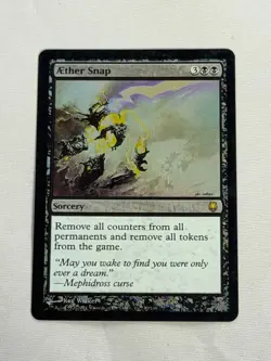 MTG FOIL Aether Snap Darksteel Magic the Gathering - Image 1