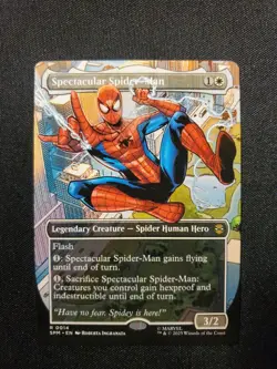 Spectacular Spider-Man SPM 0014 NM Borderless Magic The Gathering MTG Tcg - Image 1