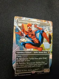 Spectacular Spider-Man SPM 0014 NM Borderless Magic The Gathering MTG Tcg - Image 2