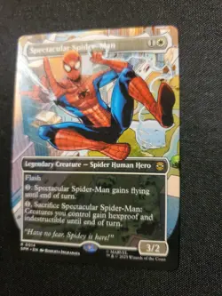 Spectacular Spider-Man SPM 0014 NM Borderless Magic The Gathering MTG Tcg - Image 3