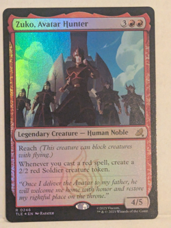 Zuko, Avatar Hunter (0246) R Avatar: Foil NM FREE SHIPPING MAGIC - Image 1