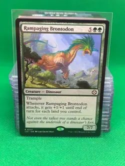 MTG - RAMPAGING BRONTODON - Caverns of Ixalan Com (R) - Image 1