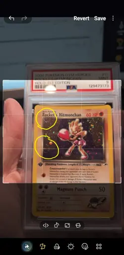PSA 9 Pokemon Rockets Hitmonchan Holo 11/132 Gym Heroes 1st Ed 🌌2SWIRLS🌌 - Image 3