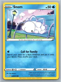 Snom 29/72 Shining Fates Common Pokemon TCG 2021 - Image 1