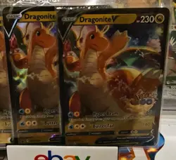 Pokemon TCG - Dragonite V & VSTAR SWSH235 SWSH236 Black Star Promos Sealed x3 - Image 1