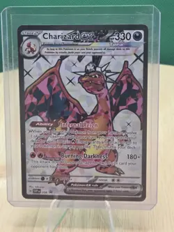 Pokemon TCG Charizard EX 215/197 Special Illustration Rare Obsidian Flames - Image 1