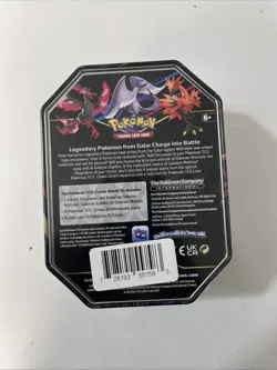 Pokemon TCG Crown Zenith Galarian Moltres Tin 4 Packs with Promo - Image 2