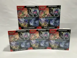 Pokemon Scarlet & Violet Temporal Forces Booster Bundle 5 Factory Sealed Bundles - Image 1
