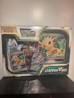 Pokemon TCG Leafeon Vstar Special Collection Box Factory Sealed New - Image 1