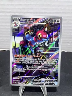 Pokemon TCG Porygon-Z 214/182 Paradox Rift Illustration Rare - Image 1
