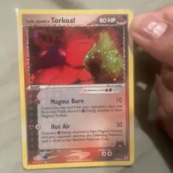 Team Magma's Torkoal 12/95 Pokemon EX Team Aqua VS Magma Holo - NM Swirl - Image 1