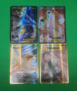 NM Pokemon XY Series Full Art Lot Of 4 EX's Kingdra, Camerupt, Pidgeot, Brock's - Image 2