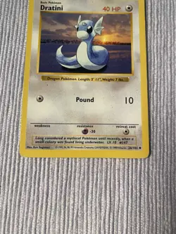 Pokemon TCG Dratini Shadowless Base Set 26/102 LP - Image 5
