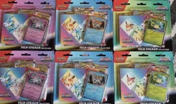 Pokemon TCG Prismatic Evolutions Tech Sticker Collection Set Of 6 Sealed - Image 1