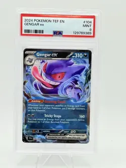 Pokemon Gengar ex 104/162 Temporal Forces - English - Mint PSA 9 - Image 1