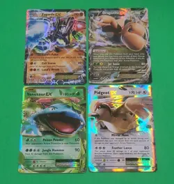 NM Pokemon XY Series Full Art Lot Of 4 EX's Dragonite, Zygarde, Venusaur, Pidgeo - Image 2