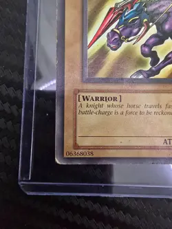 Yugioh: Gaia the Fierce Knight (Ultra Rare) Unlimited edition LOB-006 LP - Image 2