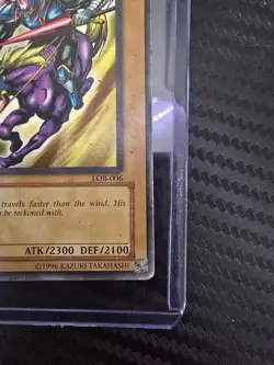 Yugioh: Gaia the Fierce Knight (Ultra Rare) Unlimited edition LOB-006 LP - Image 5