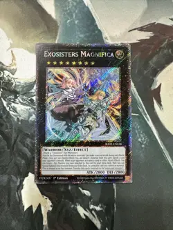Yugioh Exosister Magnifica Platinum Secret Rare RA02 - Image 1