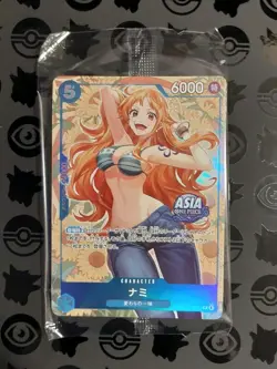 One Piece TCG Nami P-112 (Alternate Art) Asia Mini Tin Exclusive Promo NM Sealed - Image 1