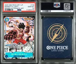 PSA 10 One Piece Monkey D. Luffy Manga Alternate Art OP11-118 - Image 3