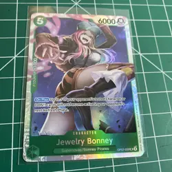 One Piece TCG JEWELRY BONNEY OP07-26 ENG SR 500 Years In The Future NM *IN HAND* - Image 1