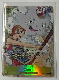 2025 One Piece Gaming A Fist of Divine Speed Zeus Alternate Art #OP11-106 - Image 1