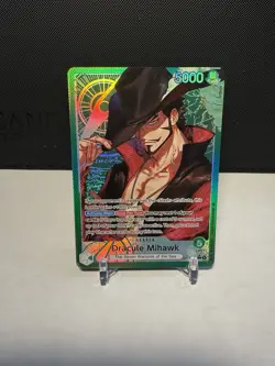 Dracule Mihawk Leader Alt Art Azure Sea’s Seven One Piece CCG OP14-020 - Image 1