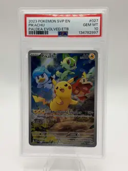Pikachu 027 Sv: Scarlet & Violet Promo Cards Holo - PSA 10 - Image 1