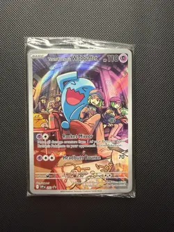 Sealed Pokemon Team Rocket's Wobbuffet 203 Promo SV Scarlet & Violet Rare Card - Image 1