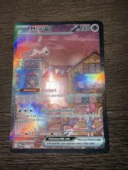Mew ex SVP 053 Pokemon TCG Scarlet Violet 151 Black Star Promo Full Art Card - Image 1