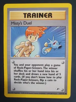 Misty's Duel 123/132 Trainer - Gym Heroes Set - Pokemon Card - Excellent - Image 1