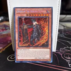 1ST EDITION QUEEN OF THE BLAZING DOMAIN 2025 MP25-EN147 YUGIOH CARD (NM) - Image 1