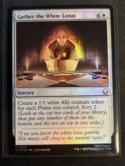 Gather the White Lotus (Foil) 0020 - Avatar: The Last Airbender TLA - MTG - NM/M - Image 1