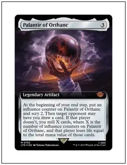 1x Palantir of Orthanc, Extended Art, Magic the Gathering MTG NM/mint - Image 1