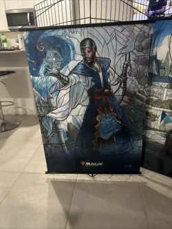 Magic The Gathering - Ultra Pro Wall Art Stained Glass - Teferi 40” - Image 1