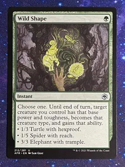 MTG, Wild Shape, Adventures in the Forgotten Realms 212/281 Regular Uncommon - Image 1