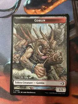 Crimp Error Rare Magic The Gathering Lorwyn Goblin Faerie Token Double Sided - Image 1