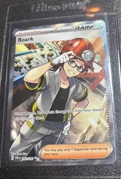 Roark 242/182 Pokemon TCG S&V Paradox Rift Ultra Rare Holo NM - Image 1