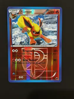 Pokemon TCG Flareon 12/116 Plasma Freeze Team Plasma Reverse Holo English - Image 1