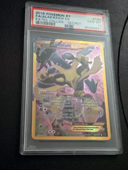 2016 Pokemon XY Fates Collide Alakazam #125/124 PSA 10 - Image 5