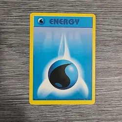Water Energy 102/102 - 1999 Pokemon Base Set Shadowless - HP Crease - Image 1