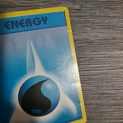 Water Energy 102/102 - 1999 Pokemon Base Set Shadowless - HP Crease - Image 3