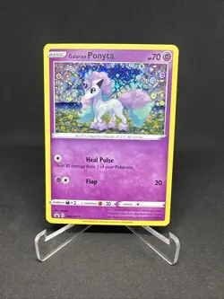 Pokemon TCG Galarian Ponyta General Mills Special Holo Black Star Promo SWSH013 - Image 1
