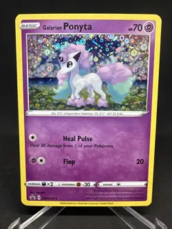 Pokemon TCG Galarian Ponyta General Mills Special Holo Black Star Promo SWSH013 - Image 2