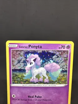 Pokemon TCG Galarian Ponyta General Mills Special Holo Black Star Promo SWSH013 - Image 3