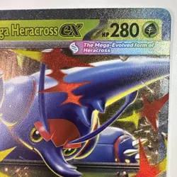 Mega Heracross ex 004/094 ME02: Phantasmal Flames Double Rare - NM - Image 3